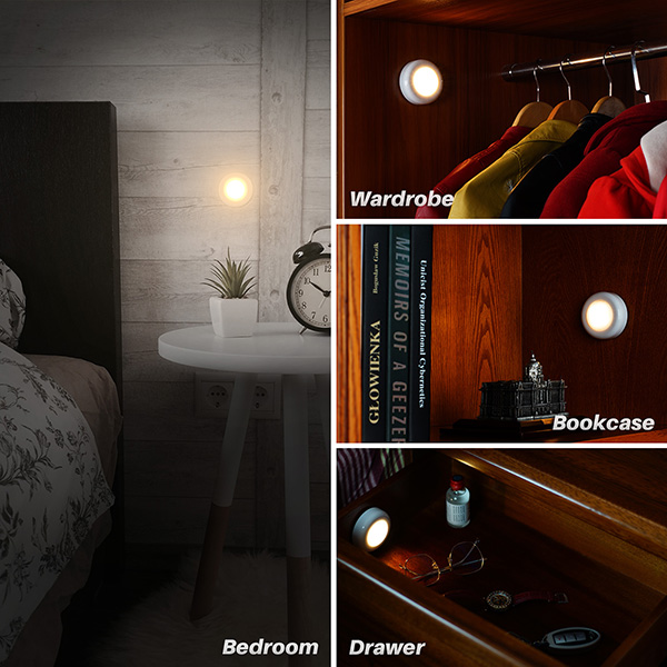 Warm white on sale push lights